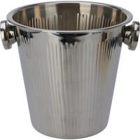FLASCHENKÜHLER Basic Silber 24/21/21 cm Metall - Silberfarben, Metall (24/21cm) - Mondex