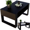 COUCHTISCH Holzwerkstoff rechteckig stabil Schwarz 45/53,6/92cm - Schwarz, Holzwerkstoff (53.6/92/45cm) - CraftPAK