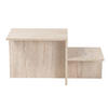COUCHTISCH mit 2 Ebenen - harmony 77/40/40 cm - Sandfarben, Holzwerkstoff (77/40/40cm) - Calicosy