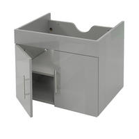 WASCHBECKENUNTERSCHRANK Grau - Grau, Holzwerkstoff (59/48/46cm) - MCW