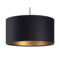 HÄNGELEUCHTE Gold 60/30 cm - Goldfarben/Schwarz, Kunststoff (60/1.1/30cm) - ONZENO