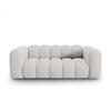 SOFA Lupine aus Chenille-Stoff hellgrau 2 Sitzplätze - Hellgrau, Textil (95/70/200cm) - Micadoni