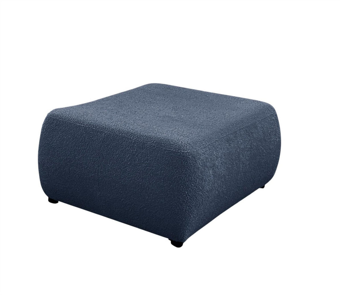 SCHLAFSOFA Anike Inkl. Polsterhocker - Dunkelblau, Holzwerkstoff/Textil (240/78/110cm) - Fun Möbel