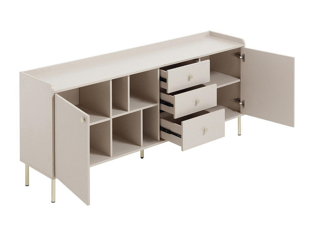 SIDEBOARD - 185 cm x 40 cm - holz - beige Lunaor - Beige, Holz (185/80/40cm) - Vente-Unique
