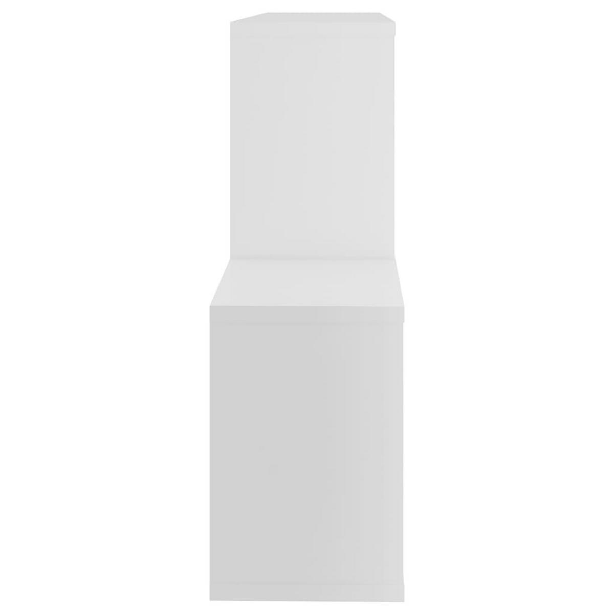 WANDREGAL mit 4 Fächern 100/18/53 cm aus Holzwerkstoff Weiß - Weiß, Holz (100/53/18cm) - vidaXL