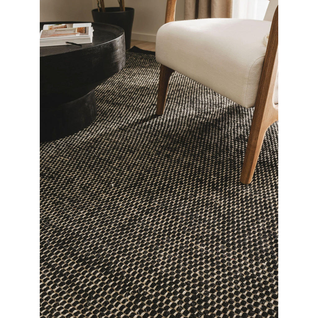 Thumbnail - benuta Pure Wollteppich, Schwarz, Textil, Beton Optik, Rechteckig, 200x300 cm, pflegeleicht, Teppiche & Böden, Teppiche,...