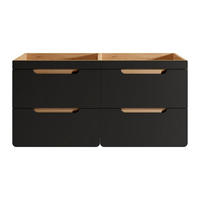 WASCHBECKENUNTERSCHRANK - 120 cm x 46 cm - Holz, Platte - Anthrazitgrau, Naturfarben Hell - ARUBA - Anthrazit/Naturfarben, Holz (120/59/46cm) - Vente-Unique