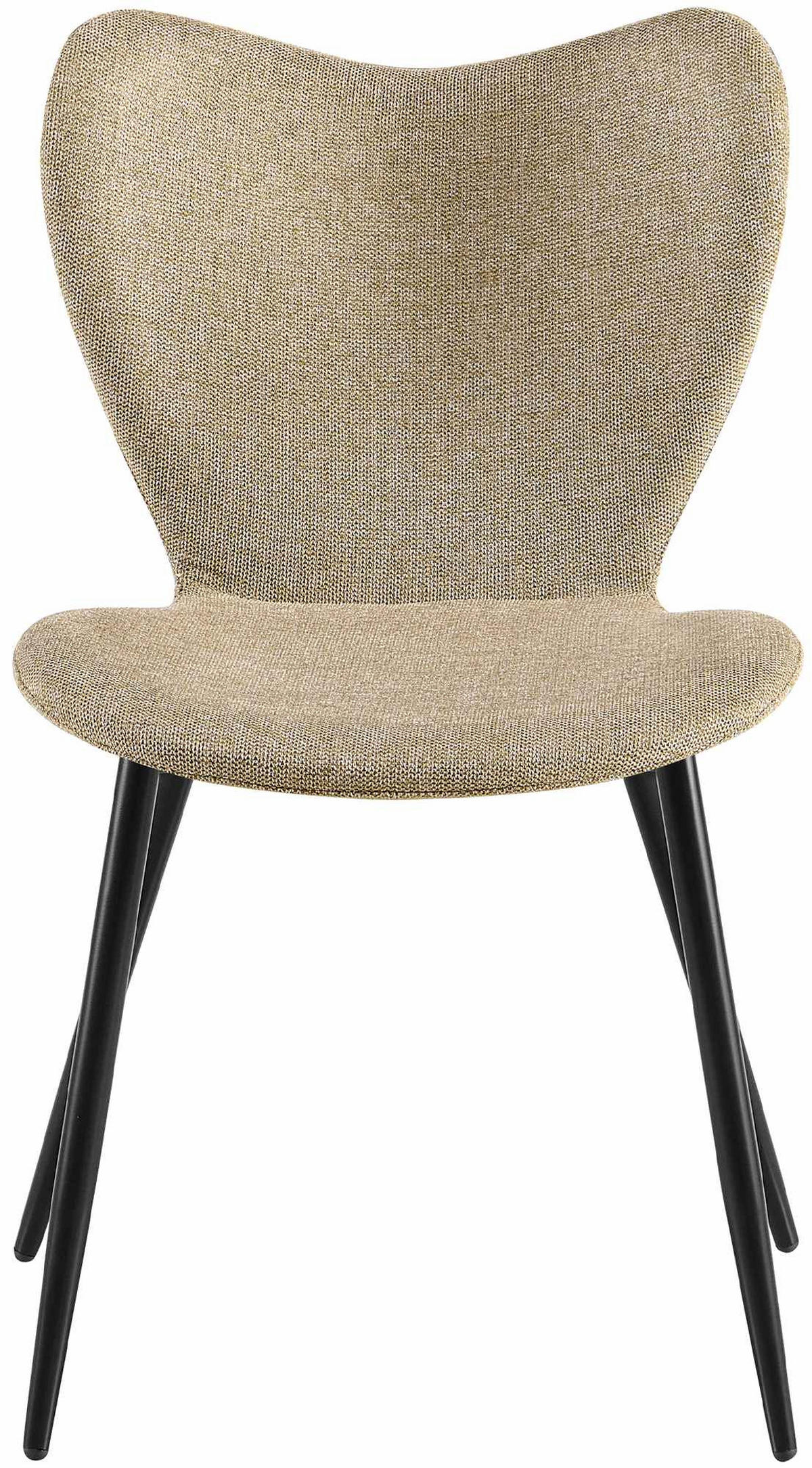 ESSZIMMERSTUHL Stoff Taupe - Taupe/Schwarz, Textil/Metall (50/80/58cm) - CLP