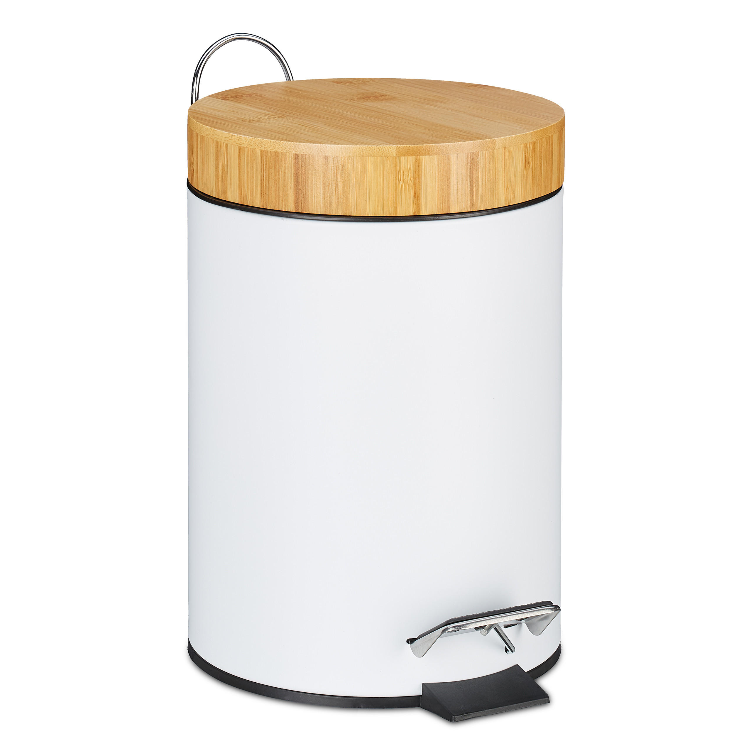 KOSMETIKEIMER - Weiß, Holz/Kunststoff (17/24.5/23cm) - Relaxdays