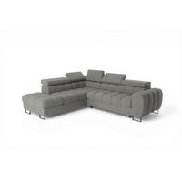 ECKSOFA Bastien Max Mit Schlaffunktion - Dunkelgrau, Holzwerkstoff/Textil (225/260cm) - Fun Möbel