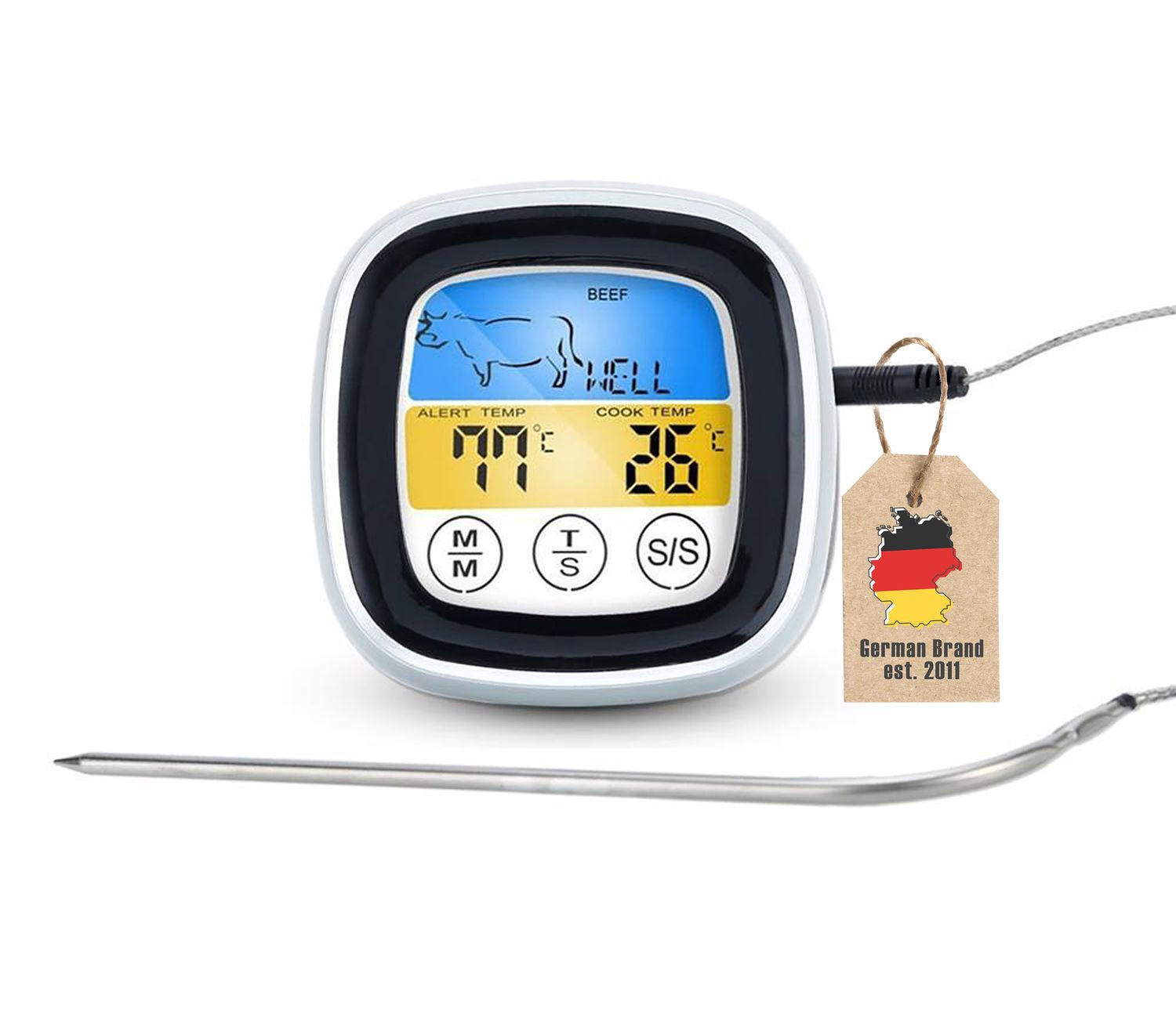 Intirilife Grillthermometer Weiß