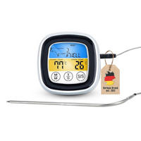 GRILLTHERMOMETER mit Timer - Weiß, Kunststoff - Intirilife