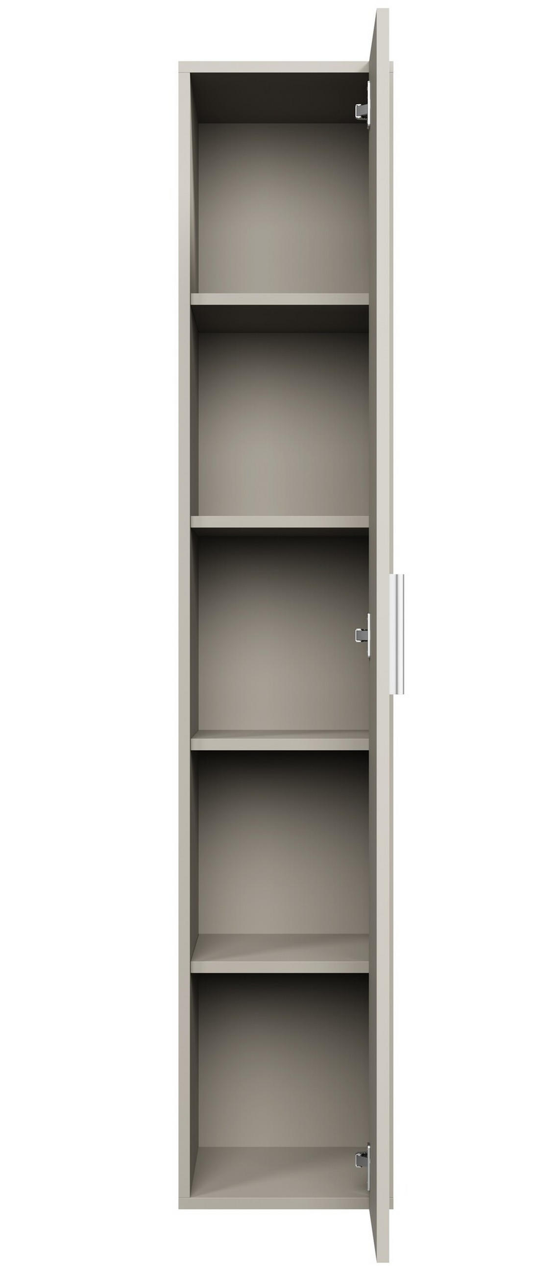 BADEZIMMERSCHRANK Pluto mit 1 Tür Cashmere - 30 x 30 x 150 cm - Kaschmir, Holz (30/150/30cm) - Badplaats