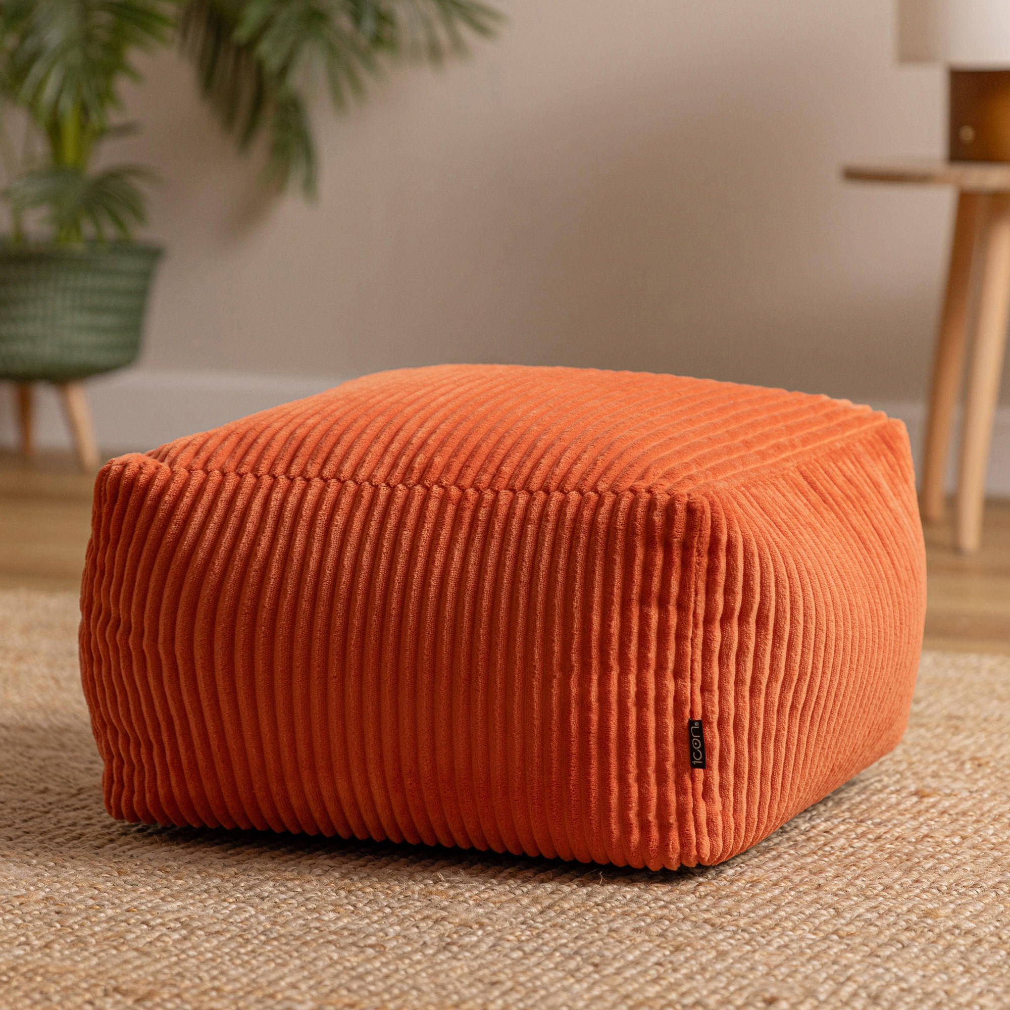 SITZPOUF Amara - Terra cotta, Textil (42/24/42cm) - icon