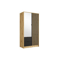 KLEIDERSCHRANK KAVORA 15 - 101,7×200,5×54,5 cm mit 2 Türen & 2 Schubladen Artisan Eiche - Eiche Artisan, Holz/Holzwerkstoff (101.7/200.5/54.5cm) - Milaros Markt