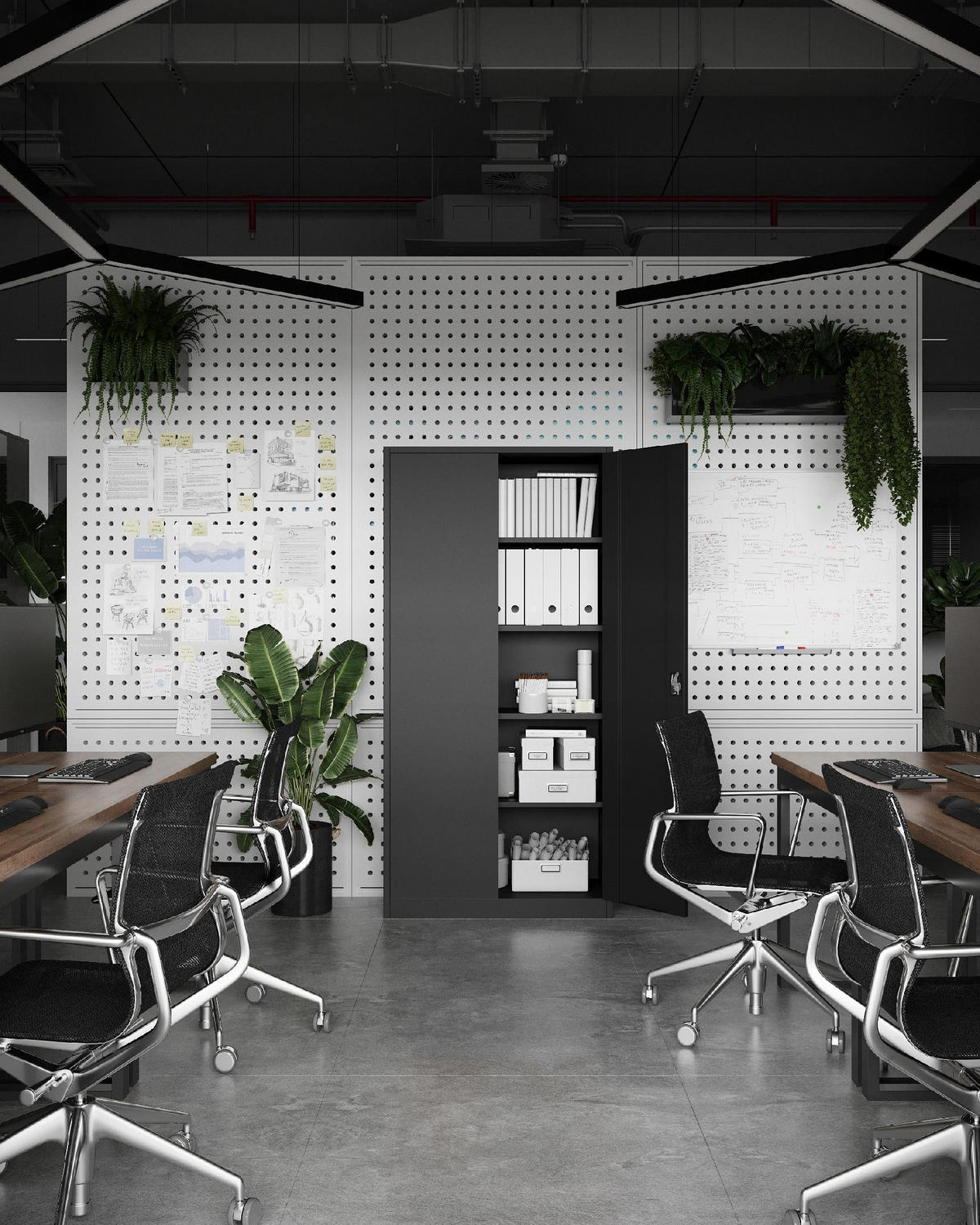 AKTENSCHRANK JAN 185x90x45 cm - Anthrazit, Metall (90/185/40cm) - Jan Nowak