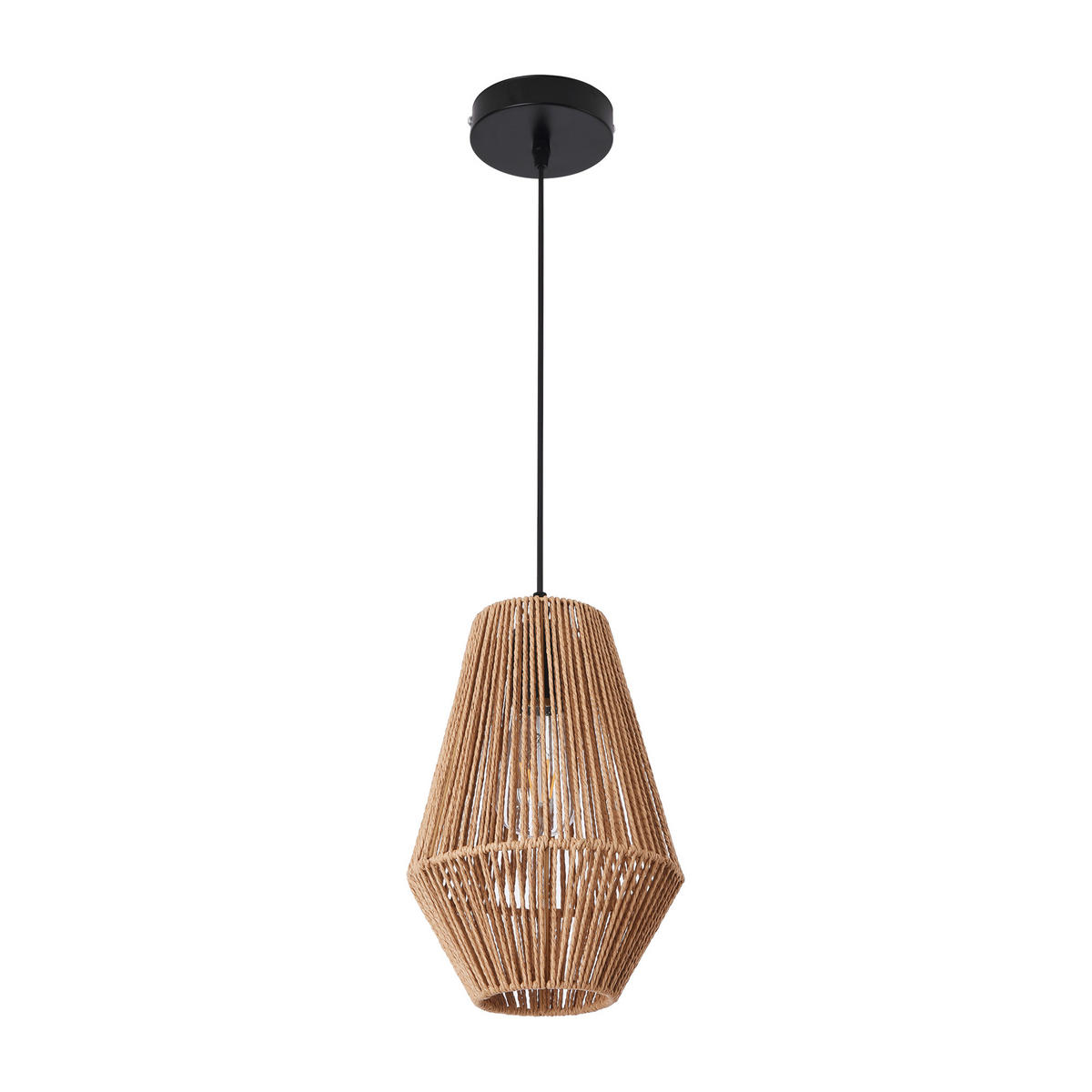 HÄNGELEUCHTE Newtownabbey - Beige, Kunststoff (20/20/160cm) - lux.pro