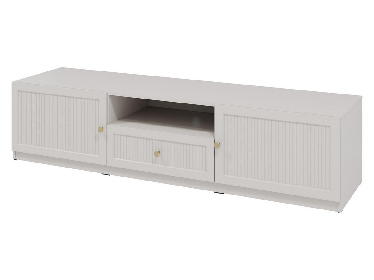 TV-ELEMENT Ferena 2D1SZ - Kaschmir/Goldfarben, Holzwerkstoff/Kunststoff (180/44/49cm) - MIRJAN24