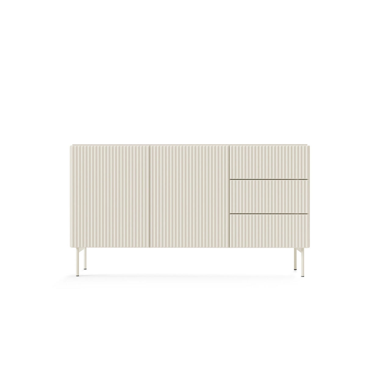 KOMMODE Muzzi - Weiß, Holzwerkstoff (147/81.2/39.8cm) - Pillovely