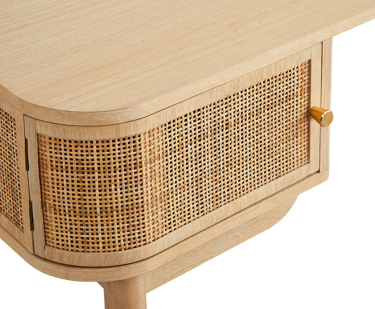 SCHREIBTISCH Rechteckig Braun 110 x 45 x 78 cm - Braun, Holz (45/110/78cm) - Nordlys