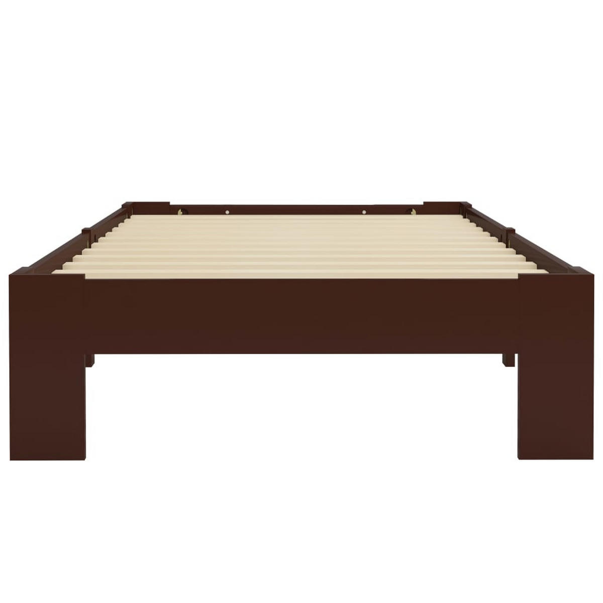BETT Harlow 95/213 cm - Braun, Holz (90/200cm) - Nettlife