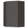 KÜCHENHÄNGESCHRANK Kvantum W4/10/60 Graphit Matt / Lava Matt 60 / 60 / 96cm - Dunkelgrau/Graphitfarben, Holz/Holzwerkstoff (60/96/60cm) - Feldmann-Wohnen