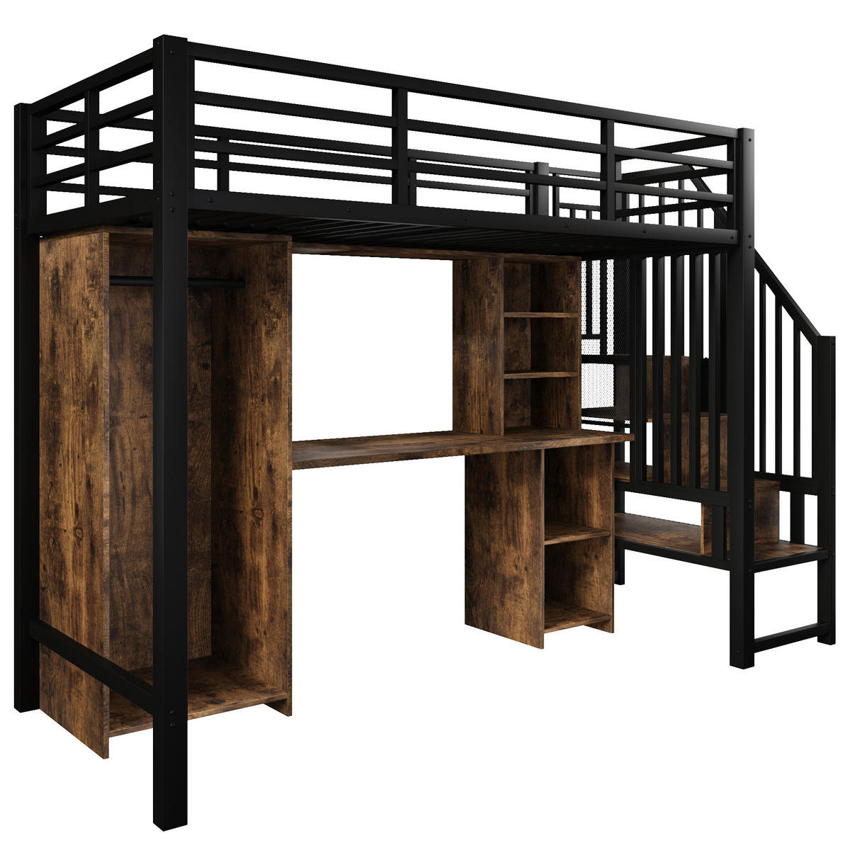 HOCHBETT Eisen 90/200 cm Schwarz - Schwarz, Metall - Raumix