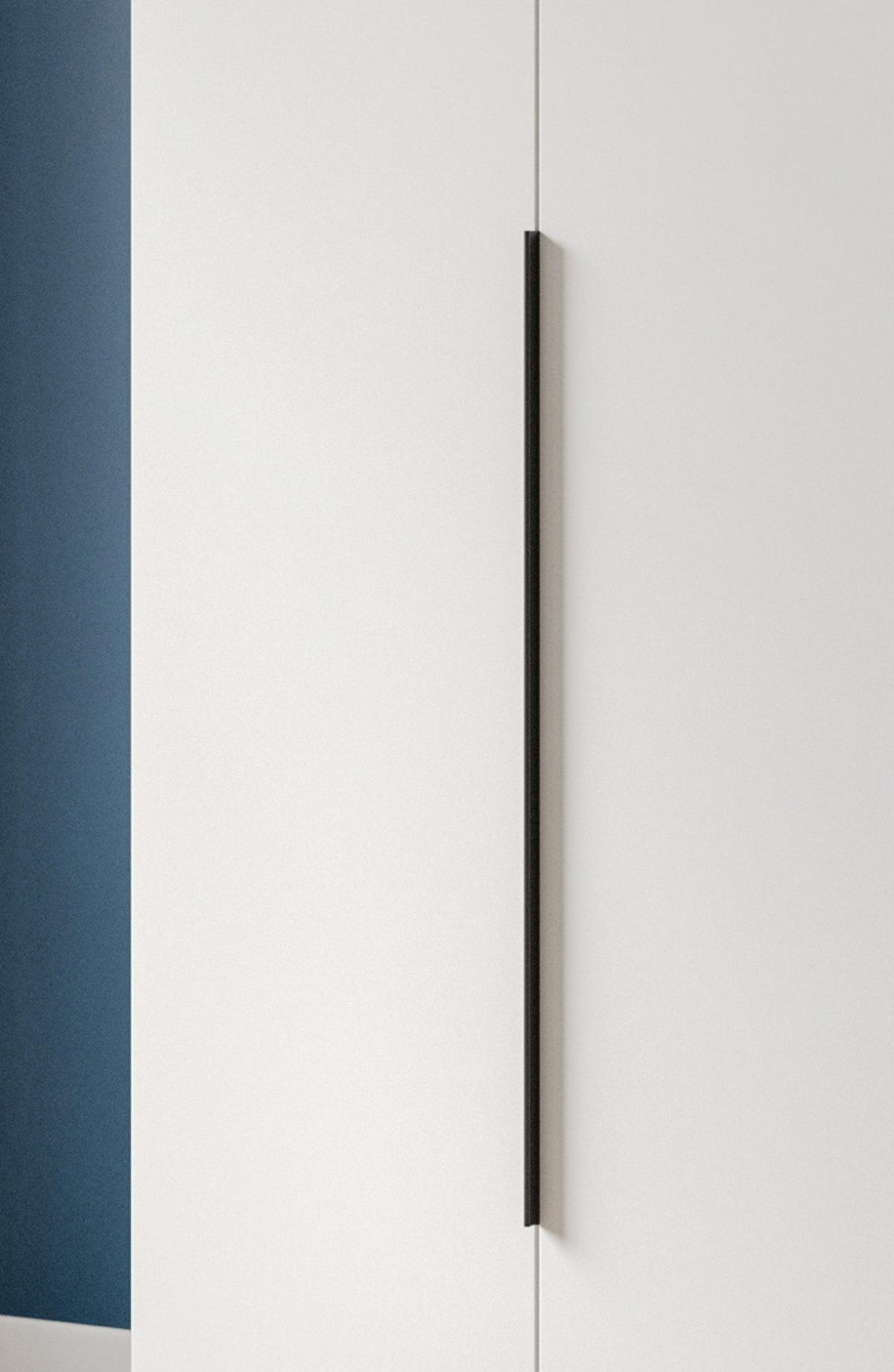KLEIDERSCHRANK weiß 5-türig 200 x 181 cm, Drehtürenschrank mit zusätzlichen Einlegeböden - Schwarz/Weiß, Holzwerkstoff/Kunststoff (200/181/52cm) - Inn.Furn