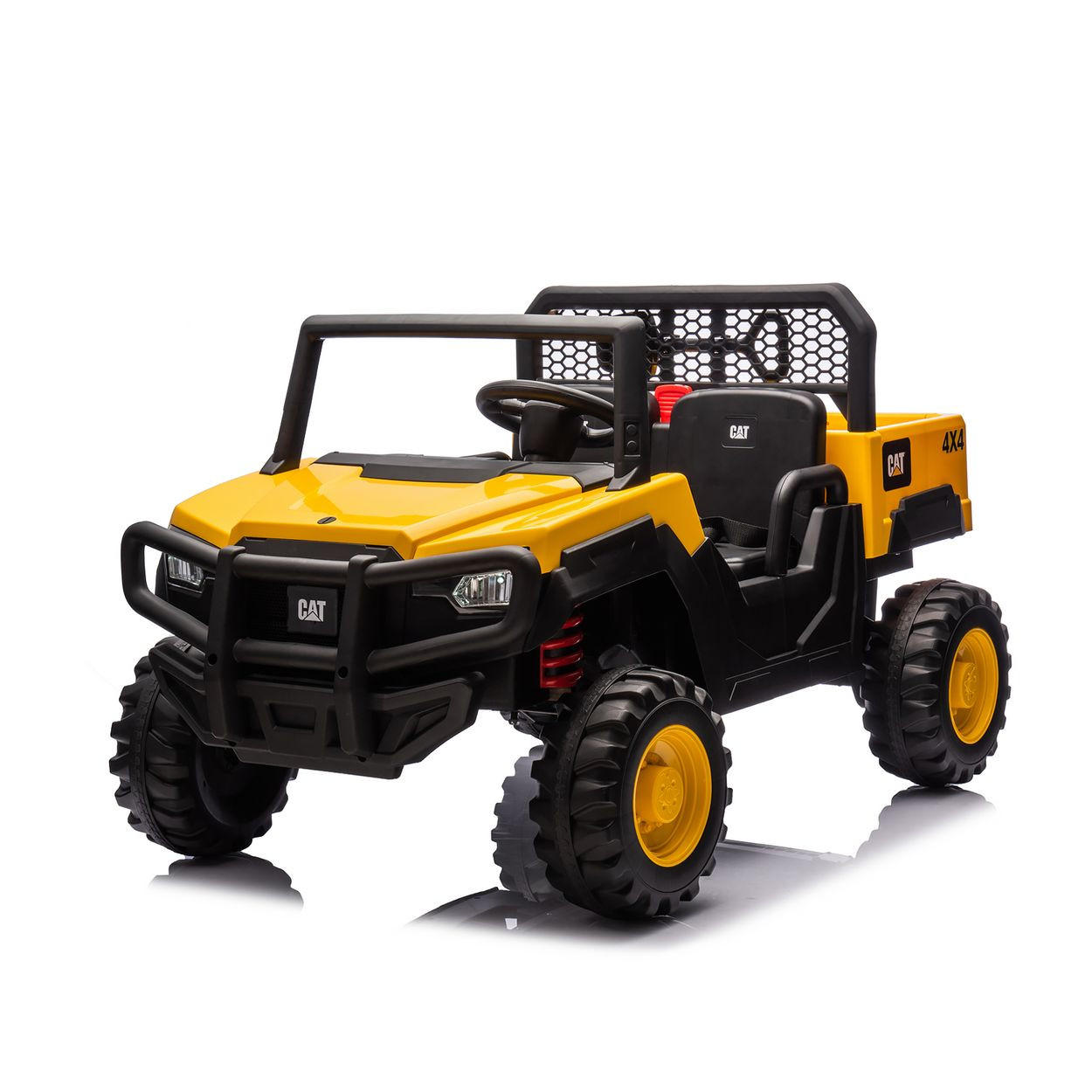 ELEKTROBUGGY CAT UTV Doppelsitzer gelb Elektrobuggy CAT Doppelsitzer - Gelb, Kunststoff (127/76/72cm) - Chipolino