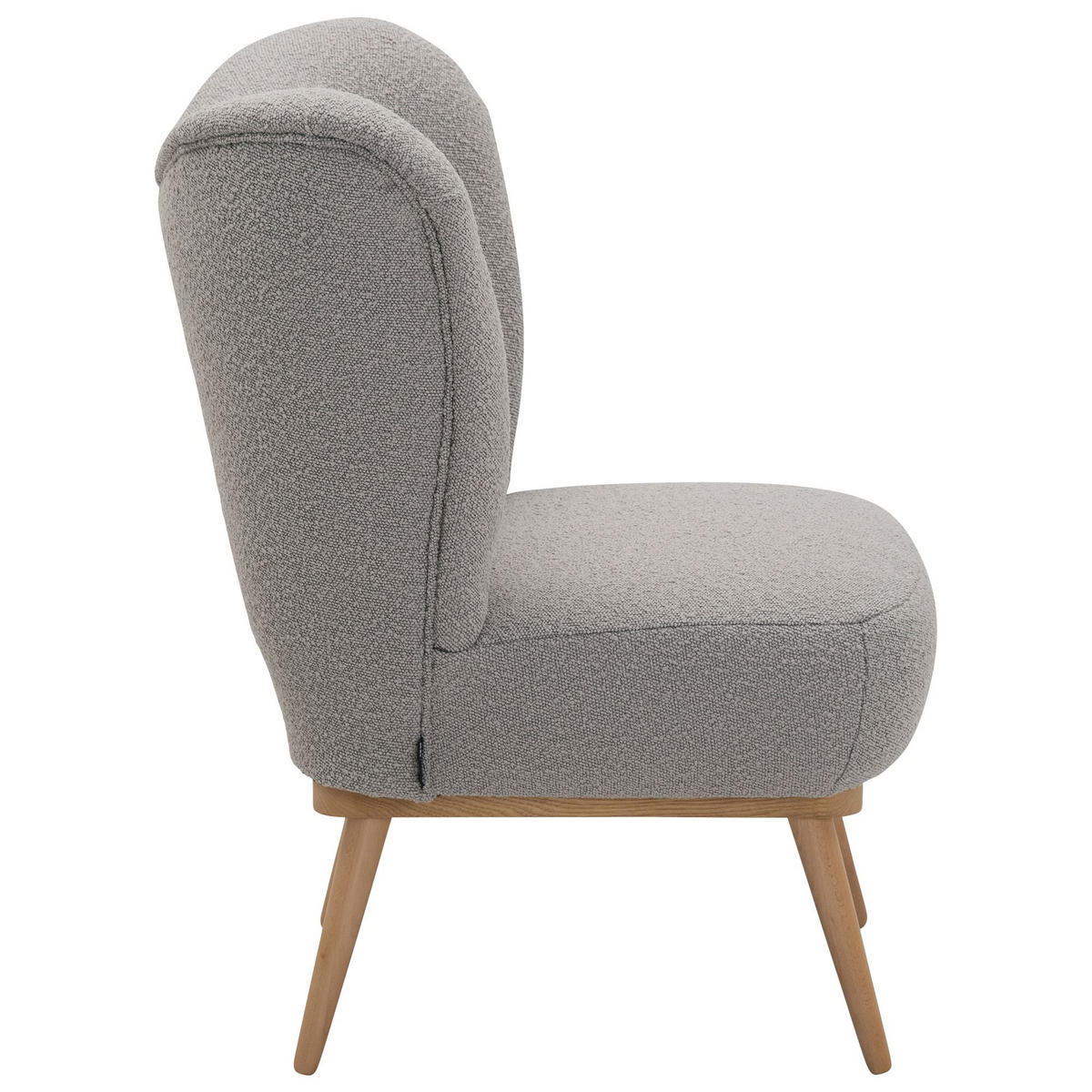 COCKTAILSESSEL Kayra Bouclé-Gewebe sahara - Sahara, Kunststoff (72/90/74cm) - 58aufmkessel