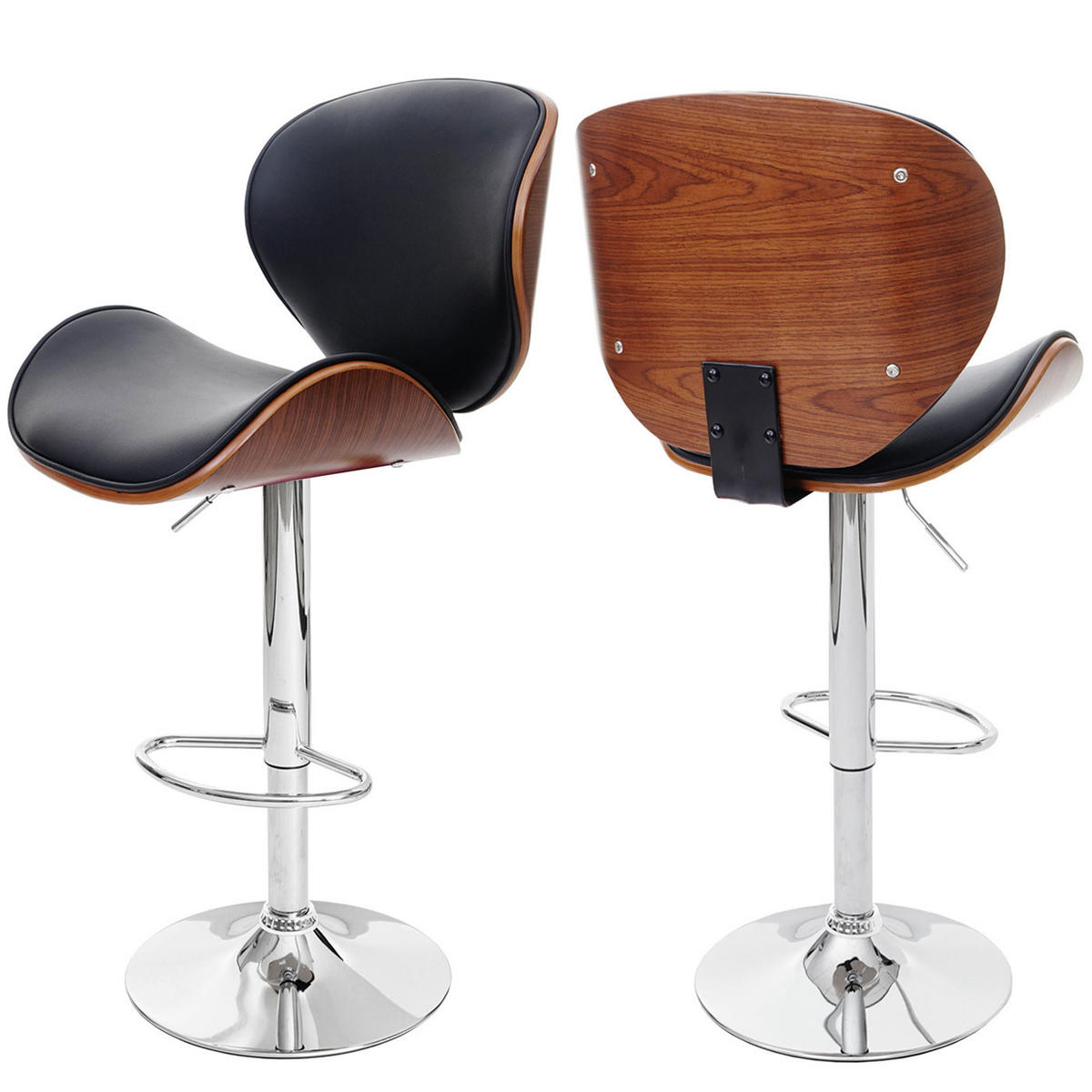 BARHOCKER Schwarz, Braun - Schwarz/Braun, Textil (49/116/47cm) - MCW