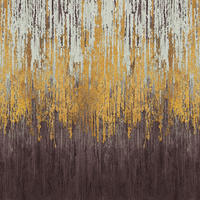 FOTOTAPETE Stein-Optik 424 x 280 cm - Goldfarben, Papier (424/280cm) - Sanders & Sanders