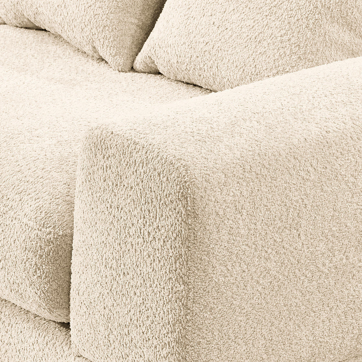 3-SITZER SOFA - Beige, Textil (243/92/103cm) - home24