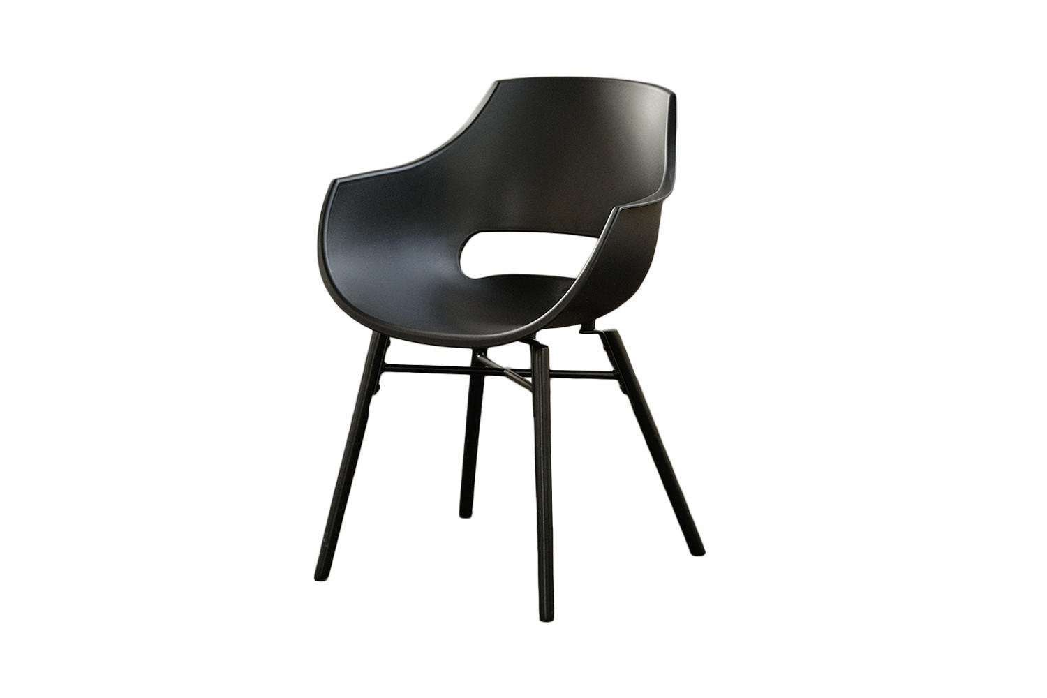 STUHL ZAJA Schwarz Kunststoff - Schwarz, Kunststoff (57/82/59cm) - KAWOLA