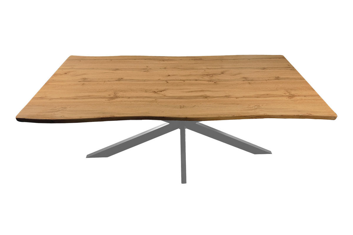 ESSTISCH JOSY SPIDER - Alteiche/Eichefarben, Holz (100/200/77cm) - SAM