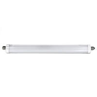 LED DECKENLEUCHTE Wannenleuchte Weiß - Grau, Kunststoff (120/6.5/5.8cm)