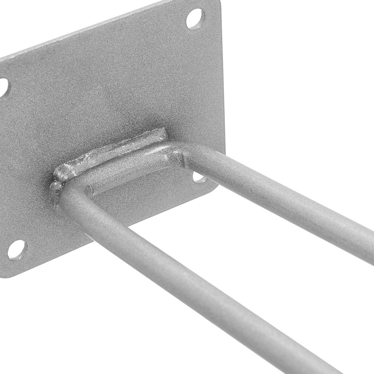 WANDHAKEN - Silberfarben, Kunststoff/Metall (9/7.5/24cm) - Relaxdays