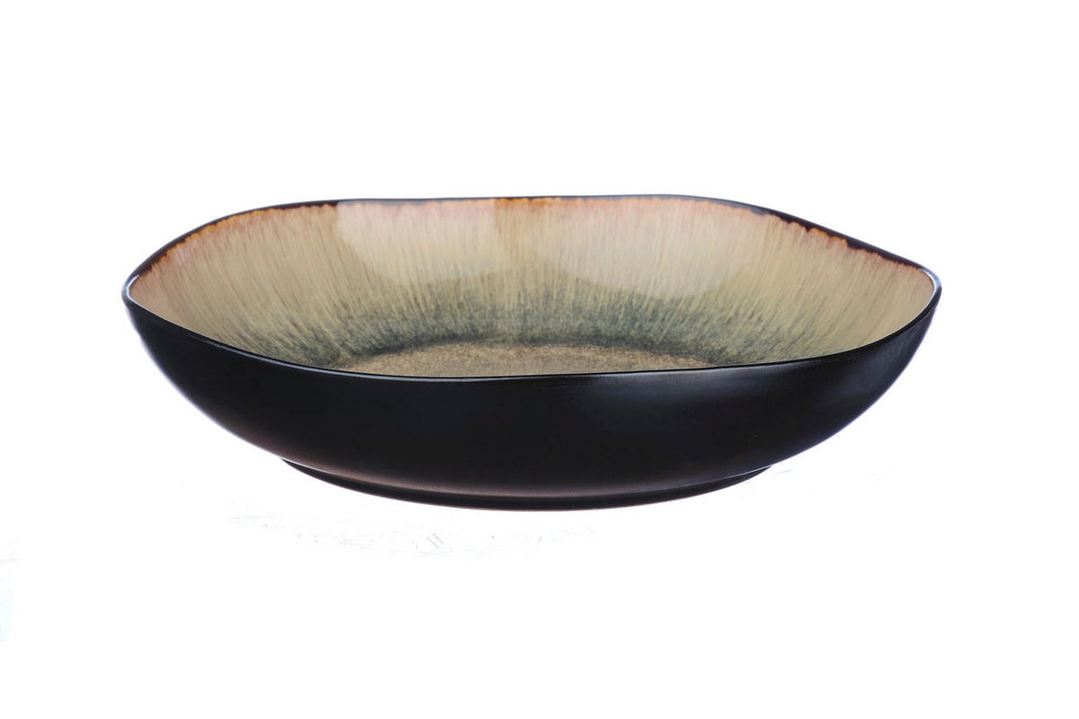 OBSTSCHALE Iris Ø27,5cm und Ø32,5cm - 2er-Set - Wildbraun - Braun, Keramik (6.5cm) - Björn