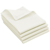 GESCHIRRTÜCHER, 4er-Set, 50x70 cm, 50% Baumwolle, 50% Leinen, Weiß - Creme, Textil (50/70cm) - Zollner
