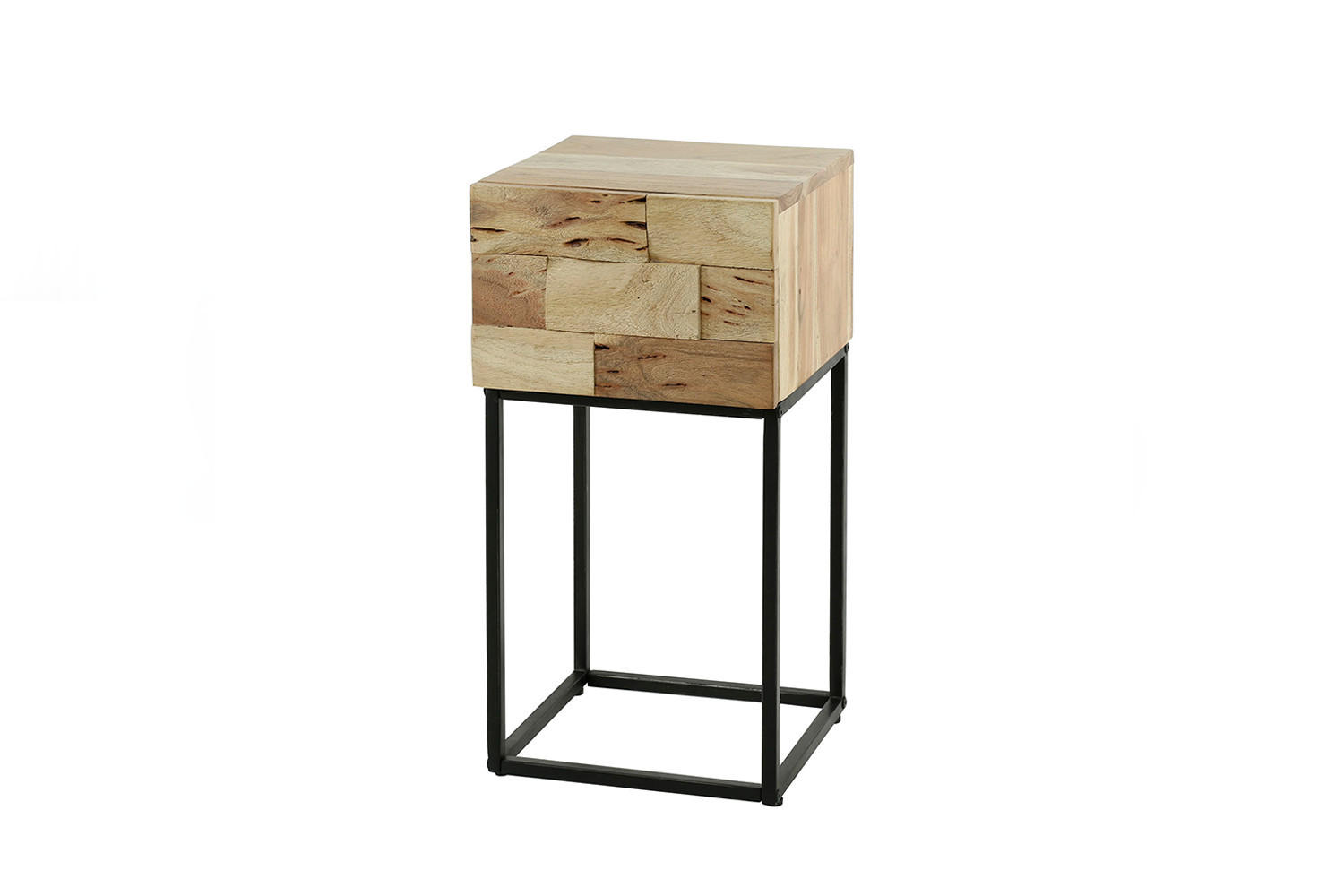 NACHTTISCH MILLA Holz Akazie - Braun, Holz (30/60/30cm) - KAWOLA