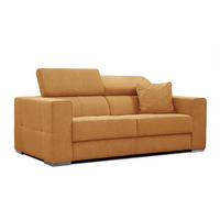 SOFA QUARTZ 3-Sitzer, orange - Orange, Holzwerkstoff/Textil (202/80/102cm) - Courtois Laville
