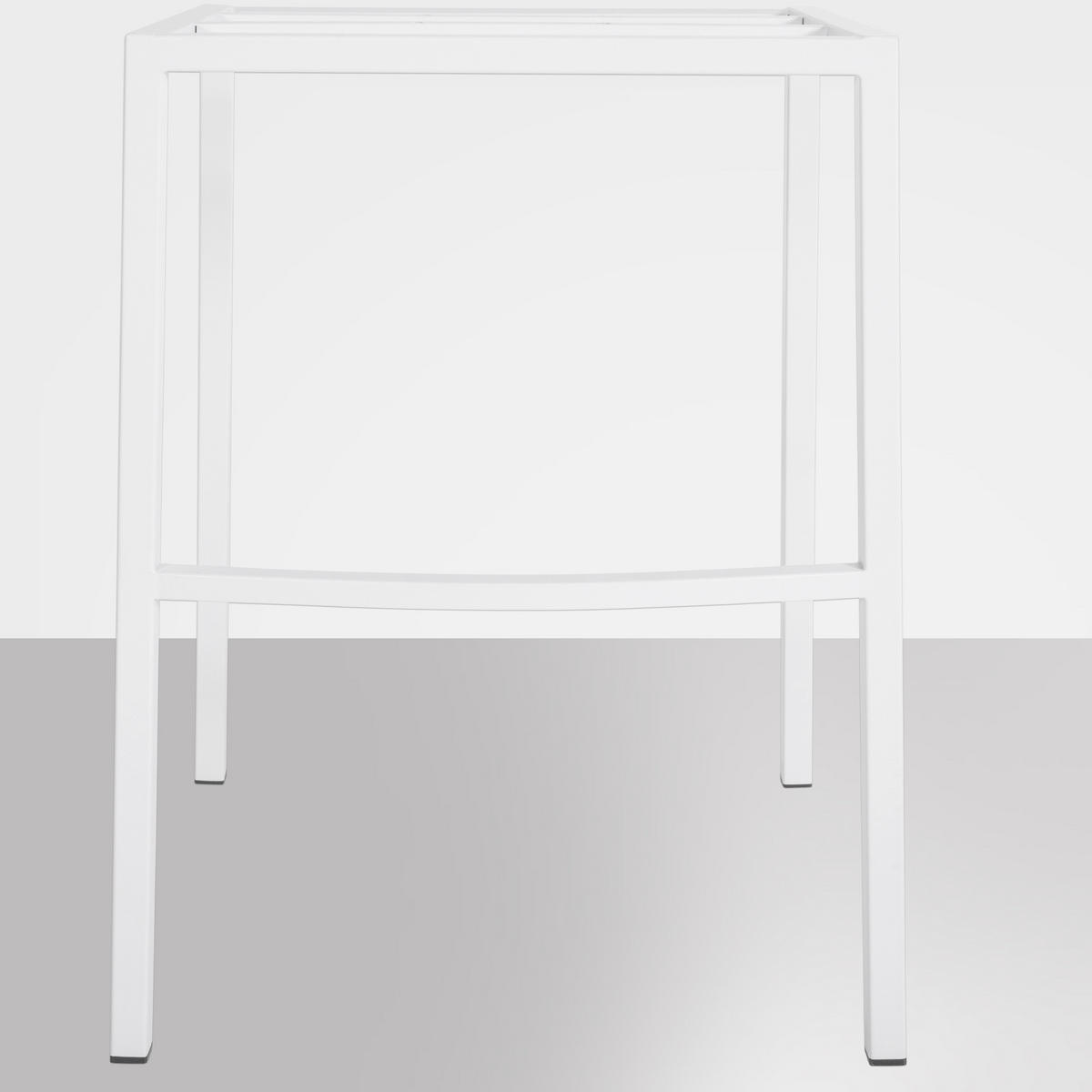 BARHOCKER Samt Grau - Weiß/Grau, Textil/Metall (64/110/48cm) - CLP