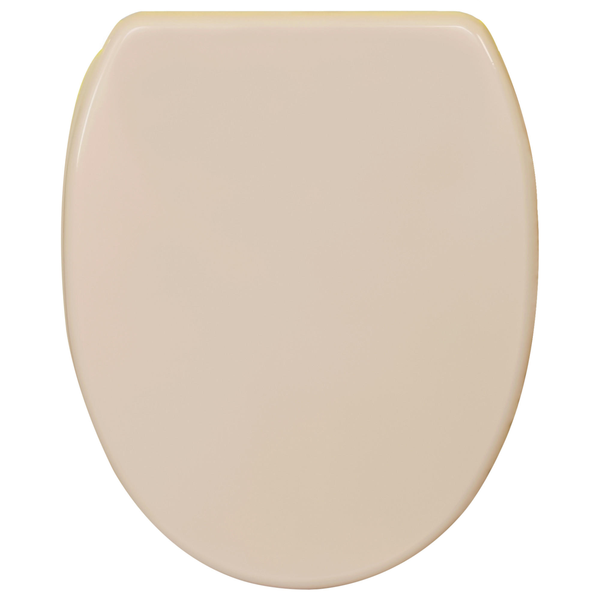 WC-SITZ mit Absenkautomatik & Top Fix Bahamabeige - Beige, Holzwerkstoff (37.7/5.5/48cm) - Sanilo