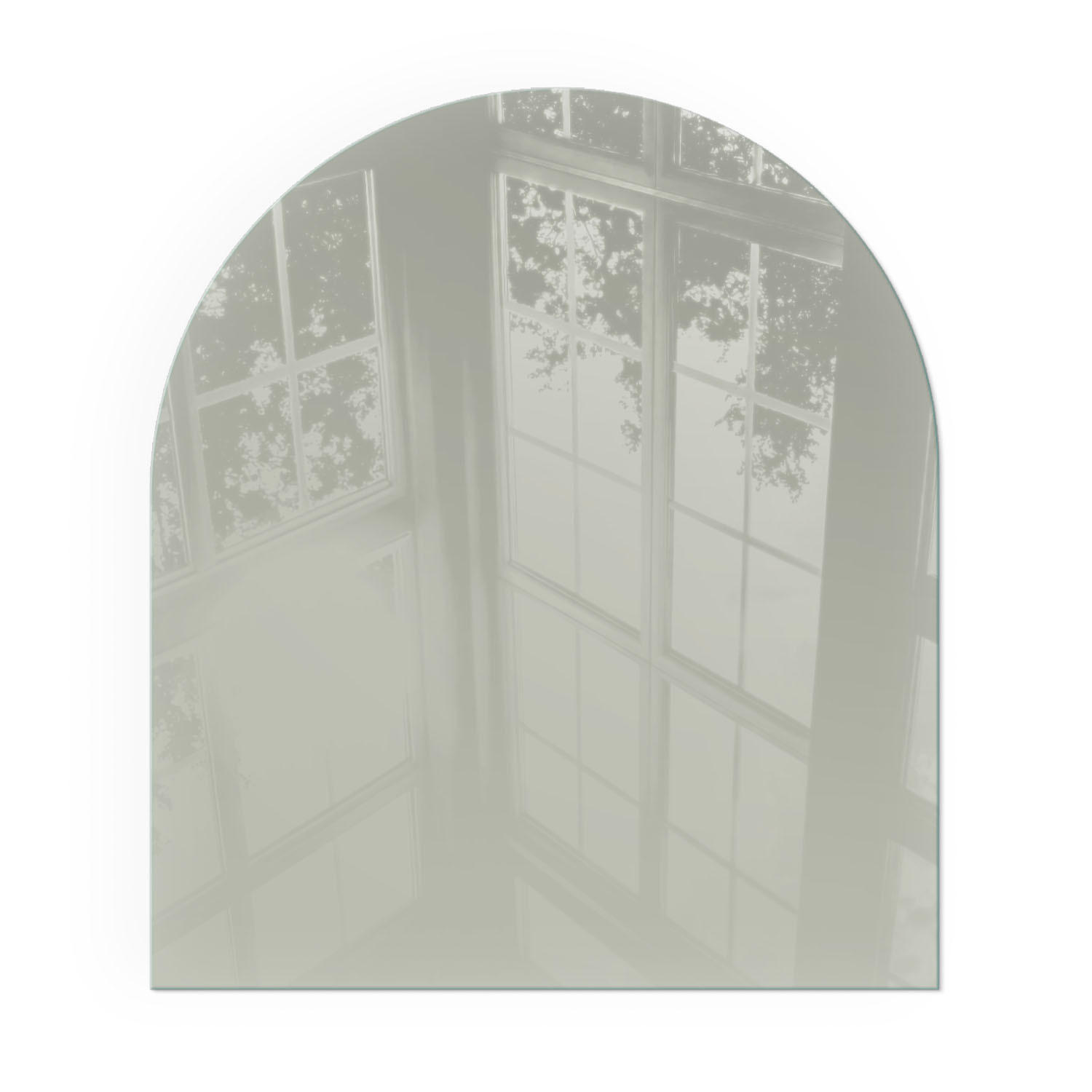 GLASPLATTE für Kamin 80x70 cm - Grün, Glas (80/70/0.4cm) - TULUP