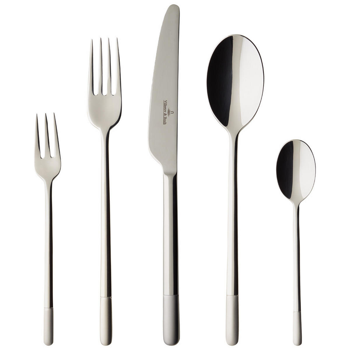 TAFELBESTECK Ella silber 30er Set - Silberfarben, Metall - Villeroy & Boch