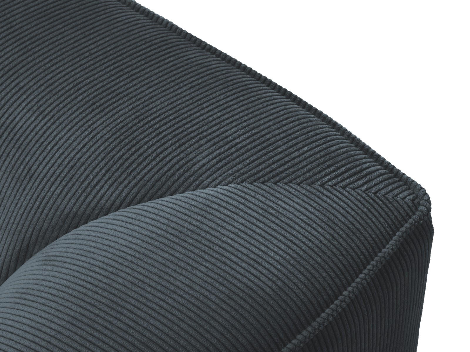 ECKSOFA rechts Ruby aus Cord blau 4 Sitzplätze - Blau, Textil (180/273cm) - Micadoni
