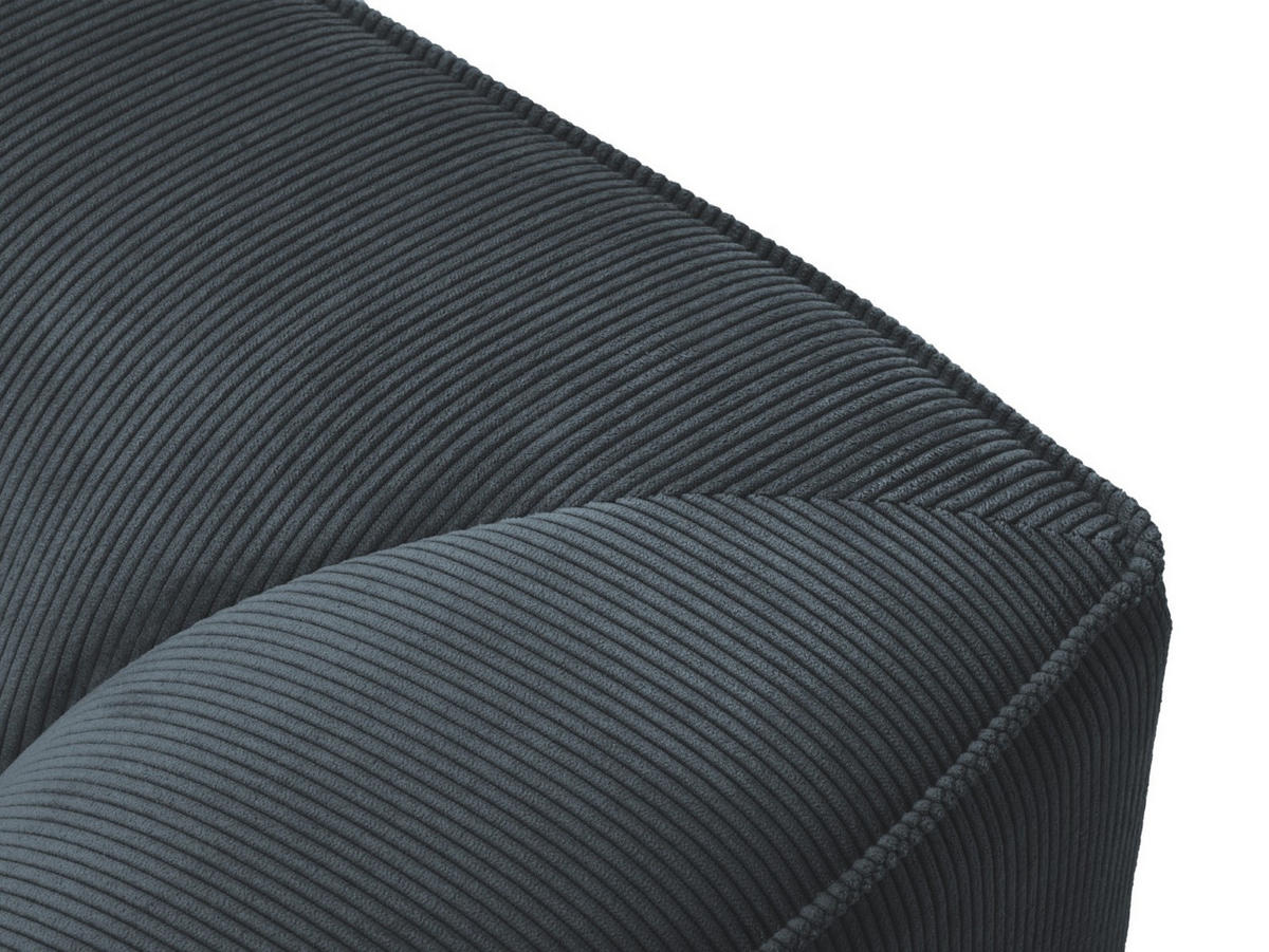 ECKSOFA rechts Ruby aus Cord blau 5 Sitzplätze - Blau, Textil (180/366cm) - Micadoni