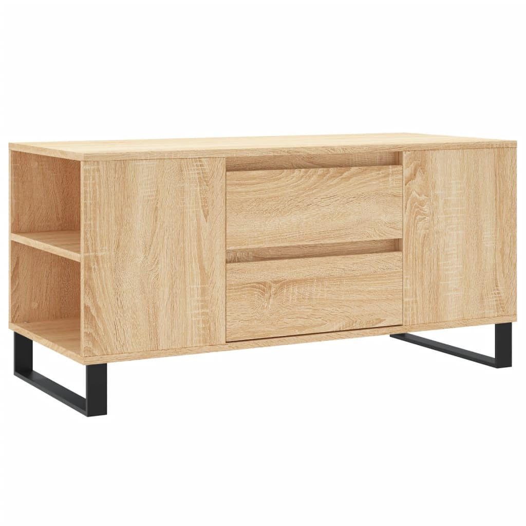 COUCHTISCH Sonoma-Eiche 102x44,5x50 cm Holzwerkstoff - Braun, Holzwerkstoff (102/44.5/50cm) - furnicato