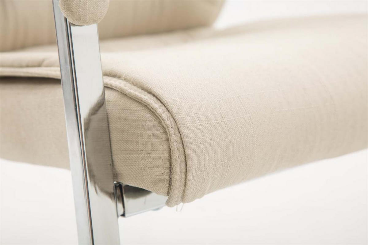 SCHWINGSTUHL Stoff creme - Creme, Textil/Metall (58/102/65cm) - CLP