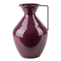 VASE Roger Violett 15,7x25xh37 cm Metall - Violett, Metall (37cm) - Mondex